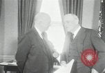 Image of Eisenhower and Dulles in White House Washington DC USA, 1955, second 39 stock footage video 65675024226