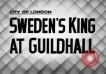 Image of King Gustav VI Adolf and Queen Louise of Sweden London England United Kingdom, 1954, second 4 stock footage video 65675024245