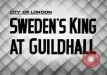 Image of King Gustav VI Adolf and Queen Louise of Sweden London England United Kingdom, 1954, second 5 stock footage video 65675024245