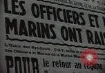Image des navires français inutilisation Le Havre France, 1954, de la seconde 61 séquences d'archives historiques vidéo 65675024248
