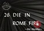 Standbild Feuer Rom Italien, 1947, aus Sekunde 1 historischem Filmmaterial Videoclip 65675024252