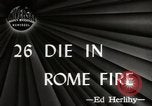 Standbild Feuer Rom Italien, 1947, aus Sekunde 4 historischem Filmmaterial Videoclip 65675024252