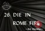 Standbild Feuer Rom Italien, 1947, aus Sekunde 5 historischem Filmmaterial Videoclip 65675024252