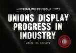 Image of Unions Display United States USA, 1961, second 1 stock footage video 65675024255