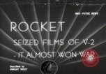 Image of V-2 Rockets Germany, 1943, second 1 stock footage video 65675024298