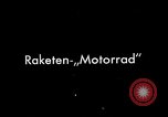 Image of Opel rocket-powered motorcycle Germany, 1928, second 1 stock footage video 65675024371