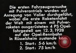 Image fusées Berlin Allemagne, 1928, de la seconde 21 séquences d'archives historiques vidéo 65675024376
