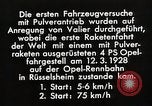 Image fusées Berlin Allemagne, 1928, de la seconde 22 séquences d'archives historiques vidéo 65675024376