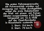Image fusées Berlin Allemagne, 1928, de la seconde 26 séquences d'archives historiques vidéo 65675024376