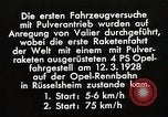 Image fusées Berlin Allemagne, 1928, de la seconde 27 séquences d'archives historiques vidéo 65675024376