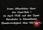 Image fusées Berlin Allemagne, 1928, de la seconde 35 séquences d'archives historiques vidéo 65675024376