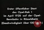 Image fusées Berlin Allemagne, 1928, de la seconde 37 séquences d'archives historiques vidéo 65675024376
