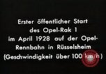 Image fusées Berlin Allemagne, 1928, de la seconde 40 séquences d'archives historiques vidéo 65675024376