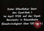 Image fusées Berlin Allemagne, 1928, de la seconde 42 séquences d'archives historiques vidéo 65675024376