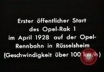 Image fusées Berlin Allemagne, 1928, de la seconde 43 séquences d'archives historiques vidéo 65675024376