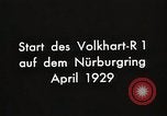 Standbild Rocket propelled Auto Nurburg Deutschland, 1929, aus Sekunde 4 historischem Filmmaterial Videoclip 65675024380