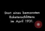 Image of Rocketry Germany, 1931, second 1 stock footage video 65675024383