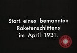 Image of Rocketry Germany, 1931, second 5 stock footage video 65675024383