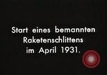 Image of Rocketry Germany, 1931, second 6 stock footage video 65675024383