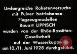 Image of "Ent" (Duck) model rocket plane Germany, 1928, second 50 stock footage video 65675024384