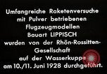 Image of "Ent" (Duck) model rocket plane Germany, 1928, second 51 stock footage video 65675024384