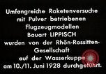 Image of "Ent" (Duck) model rocket plane Germany, 1928, second 53 stock footage video 65675024384