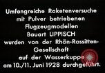 Image of "Ent" (Duck) model rocket plane Germany, 1928, second 56 stock footage video 65675024384