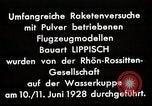 Image of "Ent" (Duck) model rocket plane Germany, 1928, second 59 stock footage video 65675024384