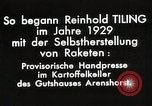 Image of Reinhard Tiling Arenshorst Germany, 1929, second 8 stock footage video 65675024385