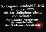 Image of Reinhard Tiling Arenshorst Germany, 1929, second 9 stock footage video 65675024385