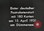 Standbild Erste erfolgreiche post rocket Deutschland, 1931, aus Sekunde 3 historischem Filmmaterial Videoclip 65675024387
