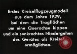 Standbild Gyro Flugzeuge Prinzip Deutschland, 1929, aus Sekunde 4 historischem Filmmaterial Videoclip 65675024390
