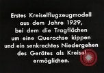 Standbild Gyro Flugzeuge Prinzip Deutschland, 1929, aus Sekunde 10 historischem Filmmaterial Videoclip 65675024390