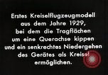 Standbild Gyro Flugzeuge Prinzip Deutschland, 1929, aus Sekunde 15 historischem Filmmaterial Videoclip 65675024390