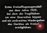 Standbild Gyro Flugzeuge Prinzip Deutschland, 1929, aus Sekunde 16 historischem Filmmaterial Videoclip 65675024390