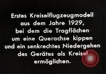 Standbild Gyro Flugzeuge Prinzip Deutschland, 1929, aus Sekunde 17 historischem Filmmaterial Videoclip 65675024390