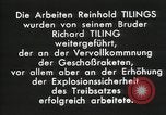 Standbild Projektil Raketen Deutschland, 1934, aus Sekunde 5 historischem Filmmaterial Videoclip 65675024393