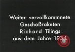 Standbild Projektil Raketen Deutschland, 1934, aus Sekunde 13 historischem Filmmaterial Videoclip 65675024393