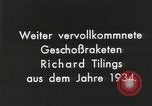 Standbild Projektil Raketen Deutschland, 1934, aus Sekunde 14 historischem Filmmaterial Videoclip 65675024393