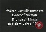 Standbild Projektil Raketen Deutschland, 1934, aus Sekunde 15 historischem Filmmaterial Videoclip 65675024393