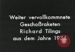Standbild Projektil Raketen Deutschland, 1934, aus Sekunde 17 historischem Filmmaterial Videoclip 65675024393
