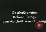 Standbild Projektil Raketen Deutschland, 1934, aus Sekunde 45 historischem Filmmaterial Videoclip 65675024393