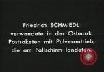 Standbild Post per Rakete versenden Österreich, 1932, aus Sekunde 5 historischem Filmmaterial Videoclip 65675024394