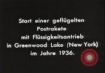 Image of First rocket mail plane Greenwood Lake New York United States USA, 1936, second 20 stock footage video 65675024424