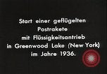 Image of First rocket mail plane Greenwood Lake New York United States USA, 1936, second 21 stock footage video 65675024424