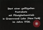Image of First rocket mail plane Greenwood Lake New York United States USA, 1936, second 24 stock footage video 65675024424
