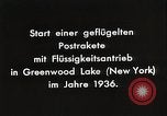 Image of First rocket mail plane Greenwood Lake New York United States USA, 1936, second 27 stock footage video 65675024424