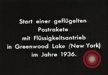 Image of First rocket mail plane Greenwood Lake New York United States USA, 1936, second 29 stock footage video 65675024424