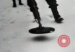 Image of American Troops use mine detectors in snow Germany, 1944, second 3 stock footage video 65675024444