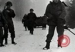 Image of American Troops use mine detectors in snow Germany, 1944, second 9 stock footage video 65675024444